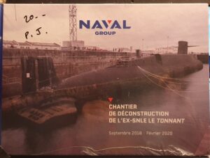 Chantier de déconstruction de l'ex-SNLE le Tonnant- Naval Group