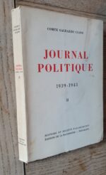 Journal politique II 1939-1942