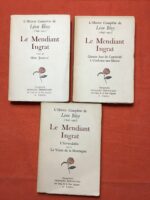 Léon BLOY/ Le Mendiant Ingrat/ 3 tomes (1894-1897 1900-1902 1905-1908) du journal/ Éditions François BERNOUARD 1948/ exemplaires numérotés 1347 sur 1755