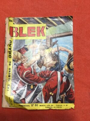 BLEK/ Lot de 23 petits formats (pocket comics)/ numéros 206, 215,216,217,218,219,220,221,222,223,224,225226,227,228,229,230,231,232,233,234,235,236/ Éditions LUG/ 1972, 1973.