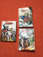 Capt’ain SWING/ Lot de 3 albums (numéros 37, 39, 40) contenant chacun 3 petits formats (pocket comics)/ numéros 141, 142, 143, 147, 148, 149, 150, 151, 152/ Éditions Aventures et Voyages (Mon Journal)/ 1978, 1979.