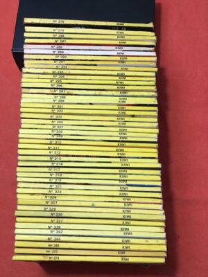 KIWI mensuel / Lot de 44 petits formats (pocket comics)/ numéros 275,276, de 286 à 299, 301, 302, 303, 305, de 307 à 312, de 315 à 319, 321, 324, 326, 327, 329, 335, 337, 339, 342, 344, 346, 370, 374/ Éditions LUG  1978, 1979, 1980, 1981, 1982, 1983, 1986.