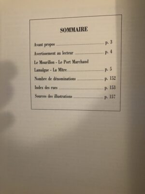 TOULON MÉMOIRE: LE NOM DES RUES (Tome 1)/ Mourillon, Port Marchand, Lamalgue, La Mitre/ édité par le service Culture et Patrimoine de la VILLE DE TOULON/ octobre 1994.