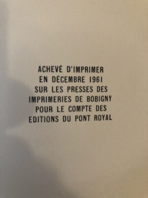 René MALTÊTE/ PARIS des RUES et des CHANSONS/ Présentation de JACQUES PRÉVERT / Avant-propos de MAURICE CHEVALIER/ illustrations de Bernard BUFFET, SINÉ, PEYNET/ ÉDITIONS DU PONT ROYAL décembre 1961
