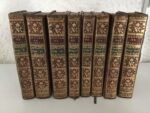 François RABELAIS/ Le RABELAIS moderne/ ou « Les Œuvres de Maître François RABELAIS, Docteur en médecine, mises à la portée de la plûpart des Lecteurs, avec des eclercissemens historiques , pour l’intelligence des allégories contenues dans le Gargantua, et dans le Pantagruel »/ ensemble de 8 volumes édités à Amsterdam en 1752 par Jean Frederic BERNARD.