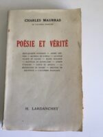 Charles MAURRAS/ Poésie et Vérité/ Éditions LARDANCHET 1944