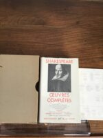SHAKESPEARE/ Oeuvres Complètes I/ Poèmes, Drames historiques, Comédies I /avant-propos d’André Gide/ édition: Henri FLUCHÈRE et Jean FUZIER/ traductions: Jean FUZIER et François-Victor HUGO/ Volume 50  de la « Bibliothèque de la Pléiade »/ Éditions NRF GALLIMARD/ édition de 1959, impression de 1963.