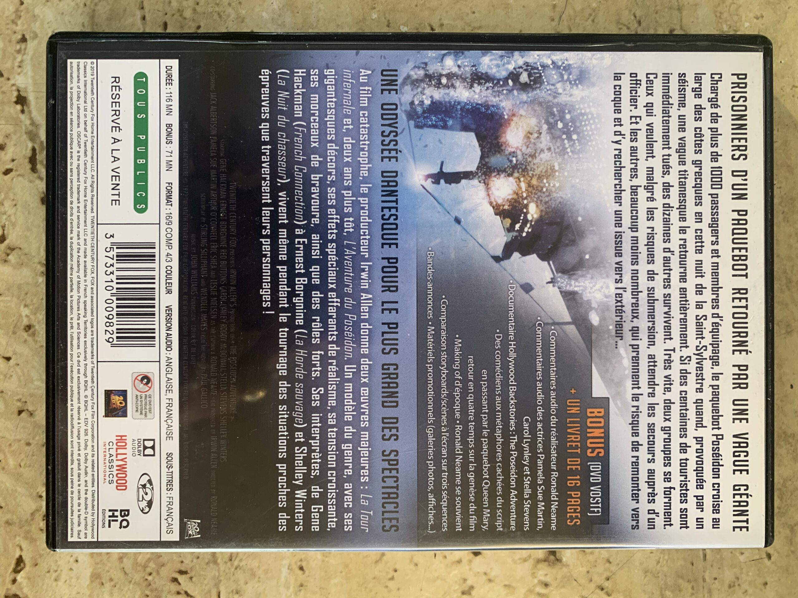 L'Aventure du Poséidon / Ronald Neame / DVD video / BONUS DVD et livret