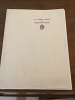 Les caractères exclusifs de l’imprimerie Nationale/ 7 documentations commerciales imprimées sur des papiers de qualité indiquant pour chacun des 7 caractères Latins proposés un bref historique et les poinçons dont peut disposer l’entreprise