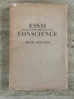 Essai sur les données immédiates de la Conscience / Henri Bergson / édition numérotée / éditions Albert Skira Genève