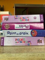 Point de Croix / Point de Croix bébé / Perles Créatives / Lot de 5 classeurs créatifs / éditions Atlas / éditions Fabbri