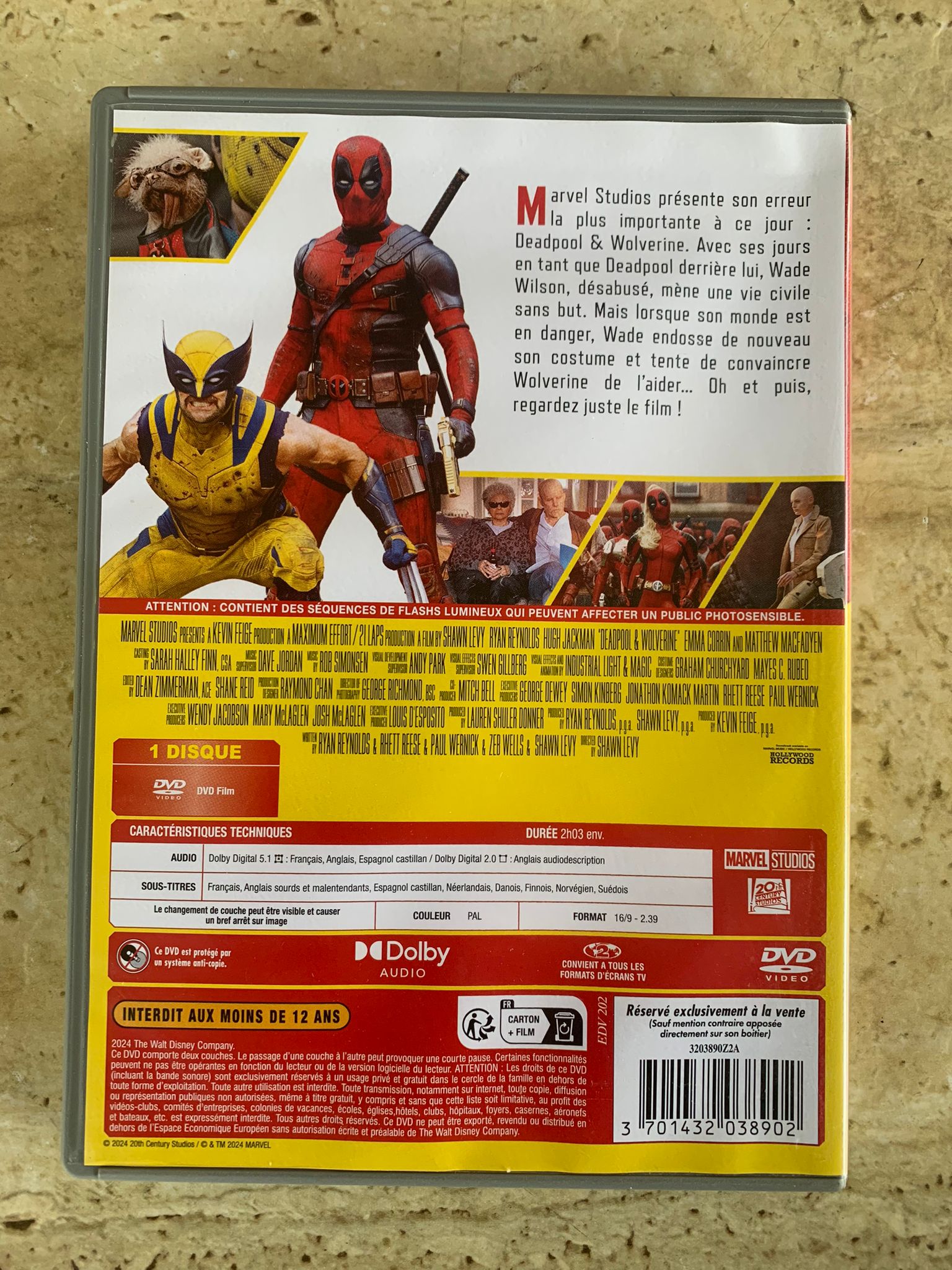 Deadpool & Wolverine / Marvel Studio / DVD vidéo