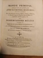 Monde primitif analysé et comparé avec le monde moderne ou dissertations melees Tome 1