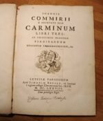 Joannis Commirii e Societate Jesu Carminum libri tres : ad celsissimum principem Ferdinandum episcopum Paderbornensem