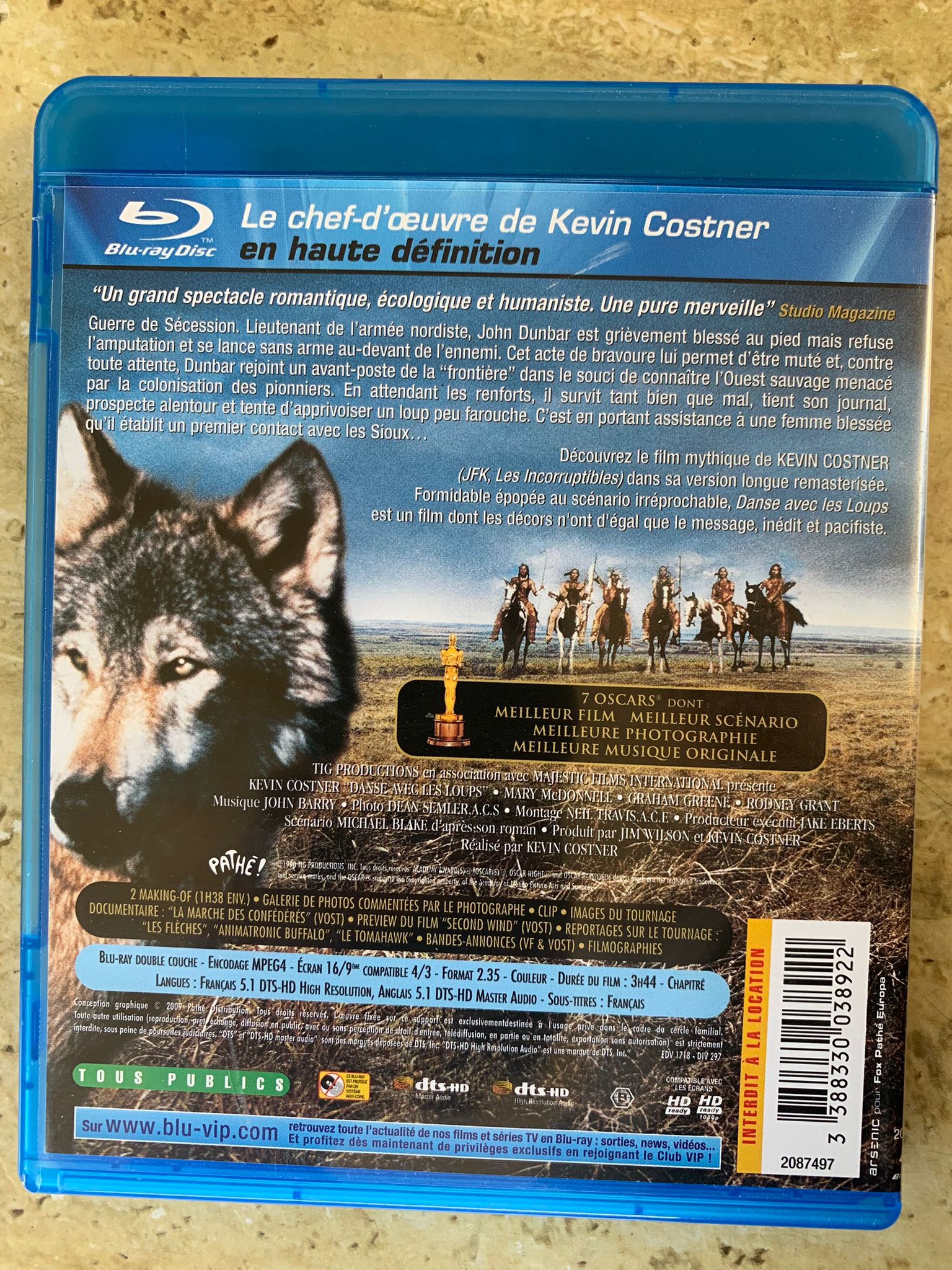 Danse avec les Loups / Kevin Costner / BLuray disc