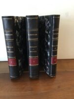 René BORRICAND/ Nobiliaire de Provence/ Armorial Général de la Provence, du Comtat Venaissin, de la Principauté d’Orange/ complet de ses 3 tomes (le troisième contient les additions et corrections)/ Ouvrage couronné par l’Académie Française (prix Georges GOYAU 1976)/ Éditions BORRICAND 1974, 1975, 1976/ Imprimerie Jean AUBANEL et Fils/ édition originale: ensemble numéro 41 sur 1000