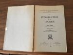 Introduction à la Logique/ Alfred TARSKI (professeur à Berkeley)/ Traduit de l’Anglais/ Collection de Logique Mathématique (série A) / Coédition GAUTHIER-VILLARS et NAUWELAERTS 1960
