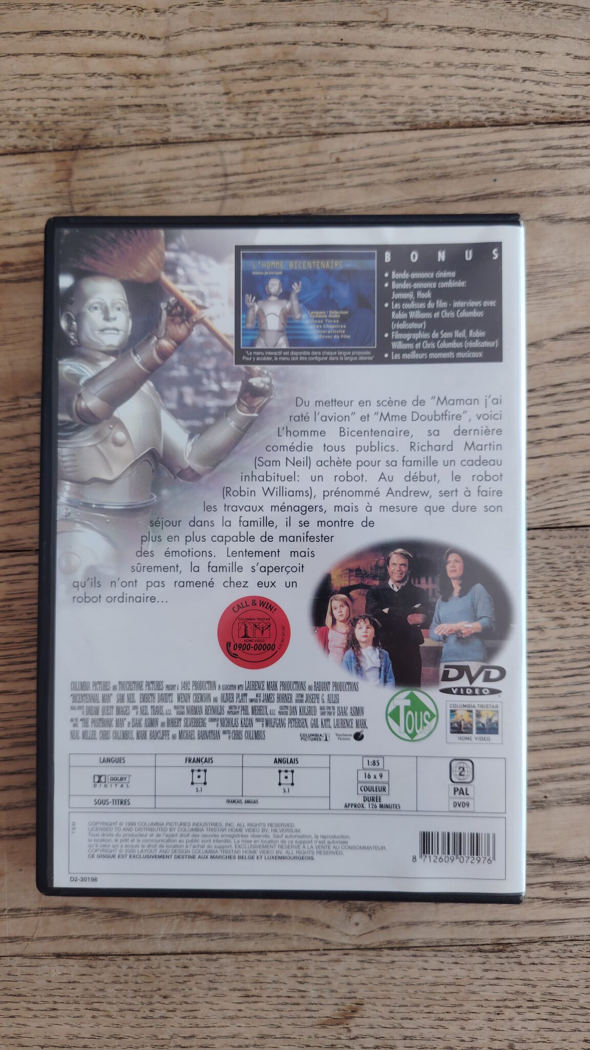 L homme bicentenaire / Robin Williams / DVD