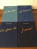 4 volumes reliés consacrés à l’illustration de l’oeuvre de Jacques BREL/ Éditions  Brain Factory International Ltd/ Édition originale numérotée de 1987 et 1988